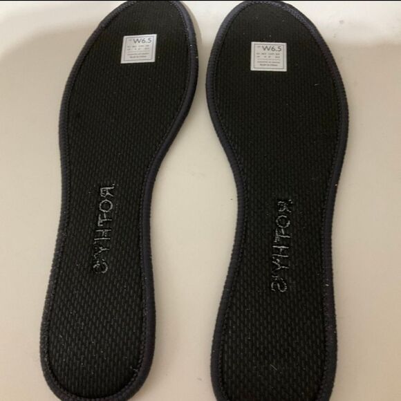 Rothy\'s Flats Heathered Black Slip-on Shoes